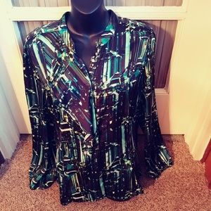 Worthington Career Attire Blouse Top Extra Large